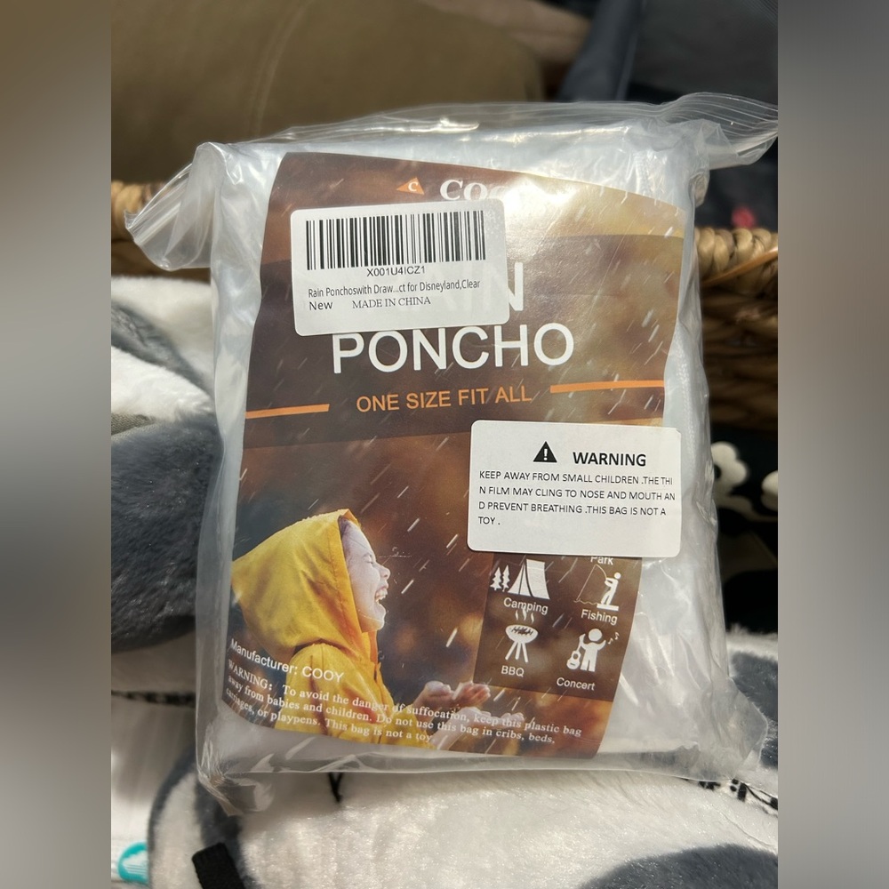 Brand new hooded ponchos